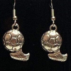 Soccer Earrings, Football Earrings, Sports Earrings, Gift Idea, Soccer Jewelry